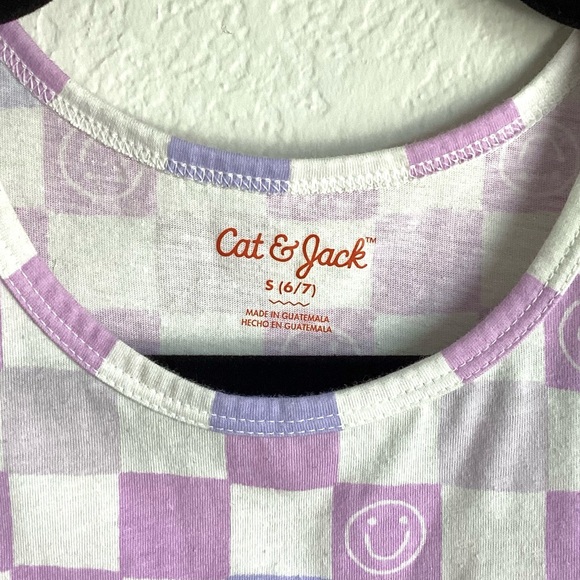 \Cat & Jack\ Kid’s Checkered Smile Tank - Picture 4 of 11